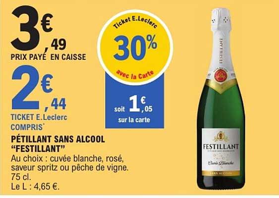 PÉTILLANT SANS ALCOOL "FESTILLANT"