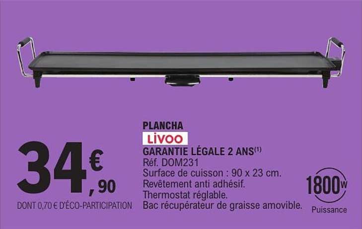 PLANCHA LIVOO