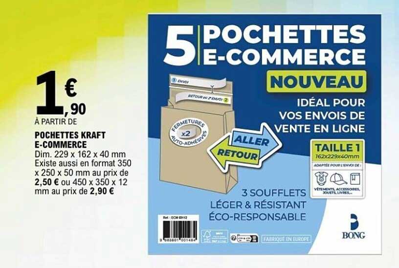 POCHETTES KRAFT E-COMMERCE