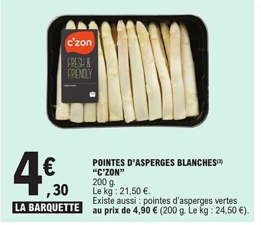 POINTES D’ASPERGES BLANCHES "C’ZON"