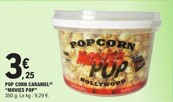 POP CORN CARAMEL "MOVIES POP"