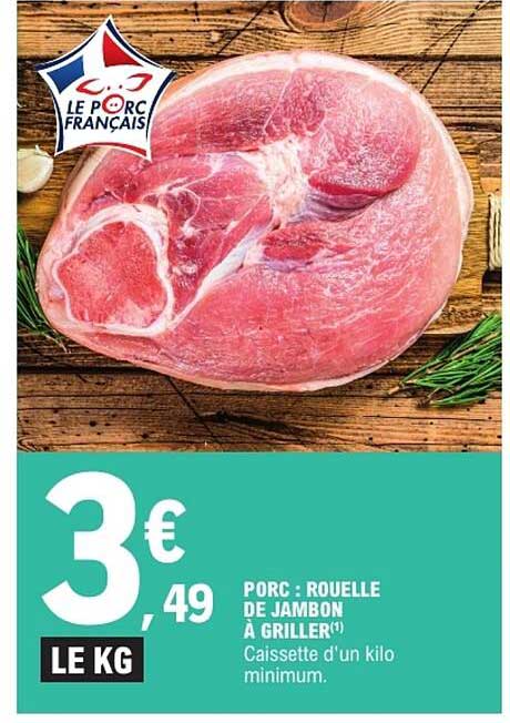 PORC : ROUELLE DE JAMBON À GRILLER