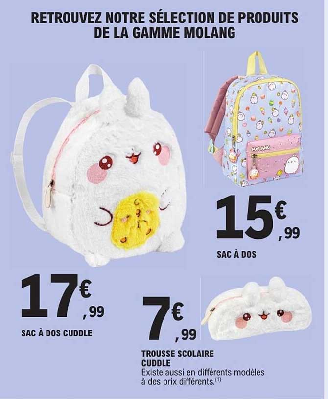 Retrouvez notre sélection de produits de la gamme Molang