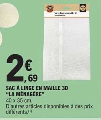 Sac à linge en maille 3D “La Ménagère”
