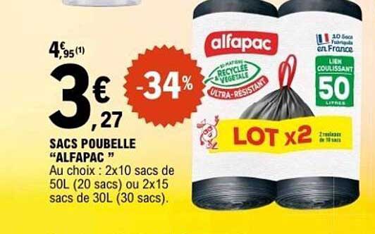 SACS POUBELLE "ALFAPAC"