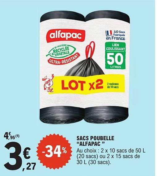 SACS POUBELLE "ALFAPAC"