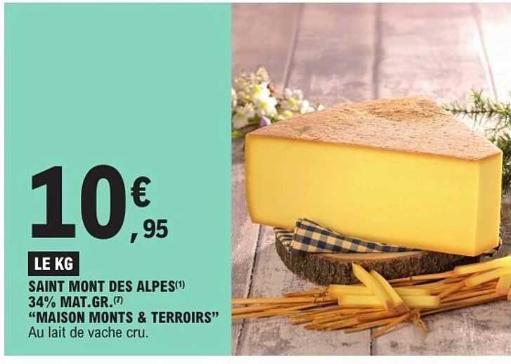 SAINT MONT DES ALPES 34% MAT. GR. "MAISON MONTS & TERROIRS"