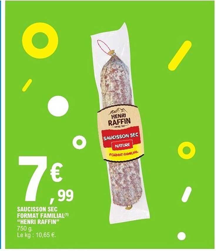 SAUCISSON SEC FORMAT FAMILIAL "HENRI RAFFIN"