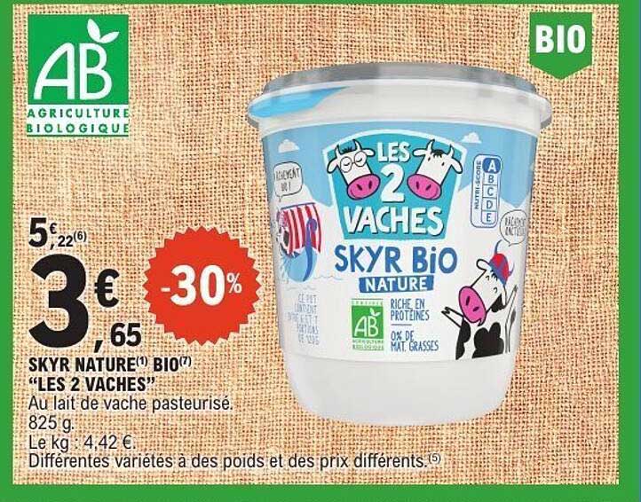 SKYR NATURE BIO "LES 2 VACHES"