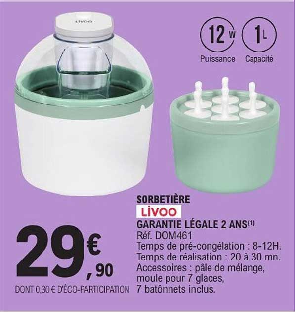 SORBETIÈRE Livoo