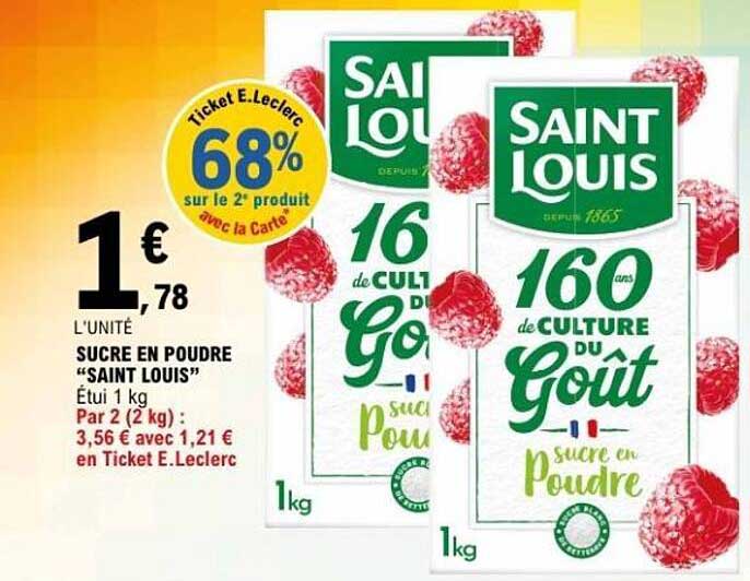 SUCRE EN Poudre “SAINT LOUIS”