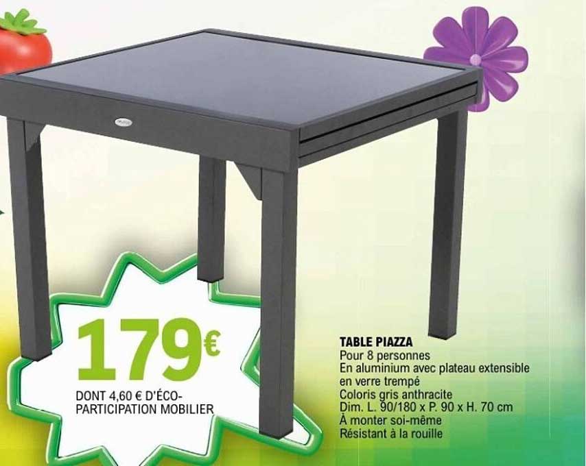 TABLE PIAZZA