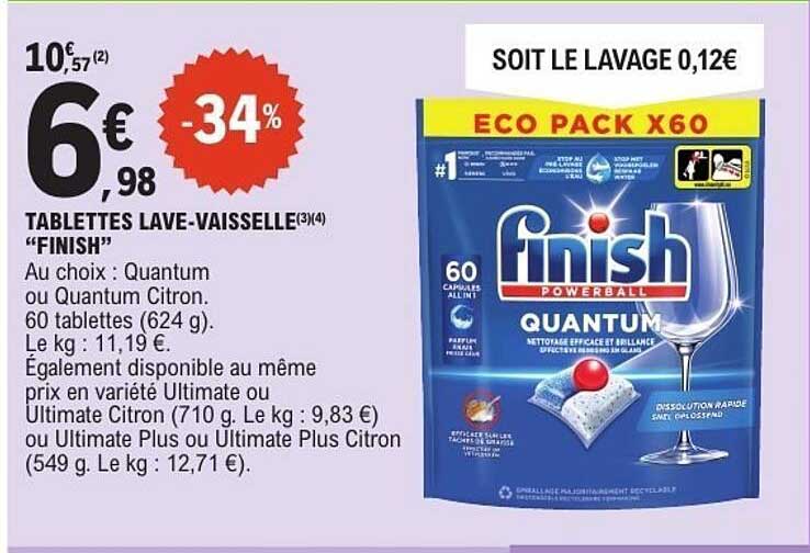 TABLETTES LAVE-VAISSELLE "FINISH"