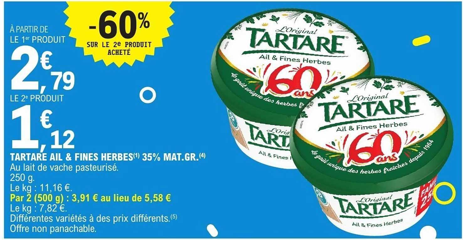 TARTARE AIL & FINES HERBES 35% MAT.GR.
