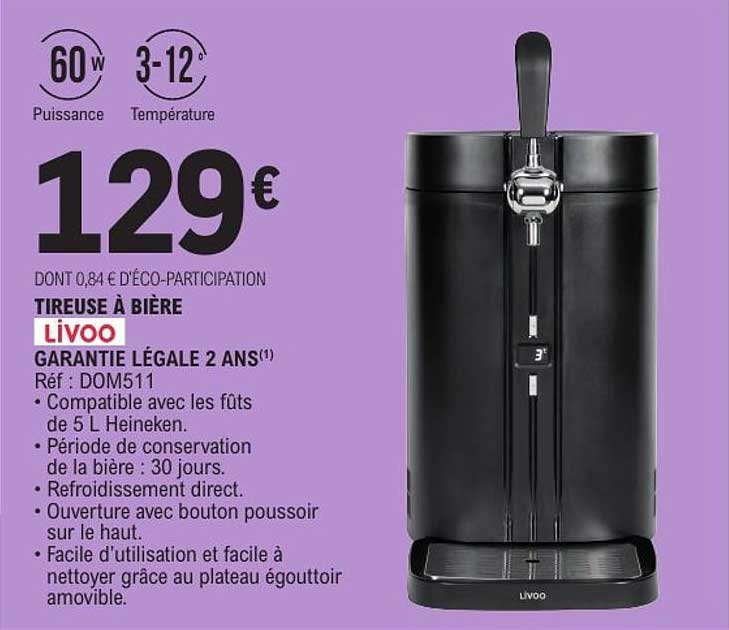 TIREUSE À BIÈRE LIVOO