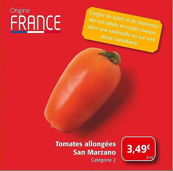 Tomates allongées San Marzano