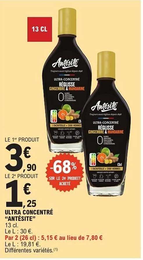ULTRA CONCENTRÉ RÉGLISSE GINGEMBRE & MANDARINE