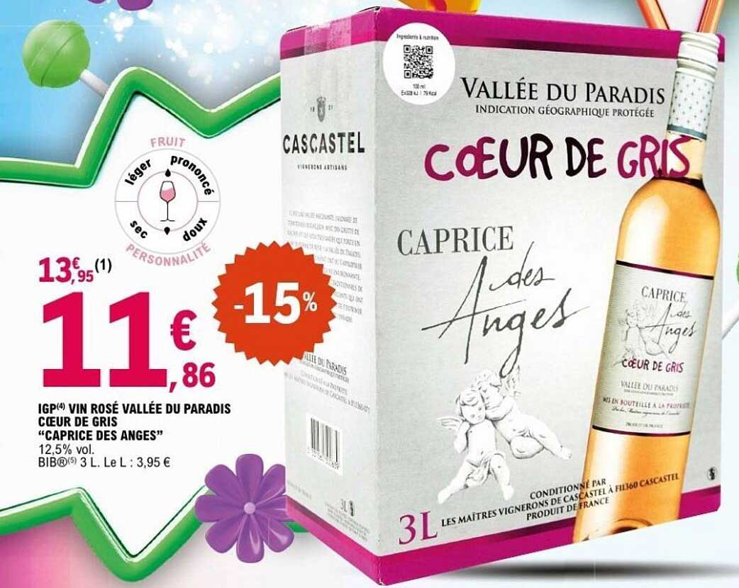 Vallée du Paradis IGP Vin Rosé Coeur de Gris - Caprice des Anges