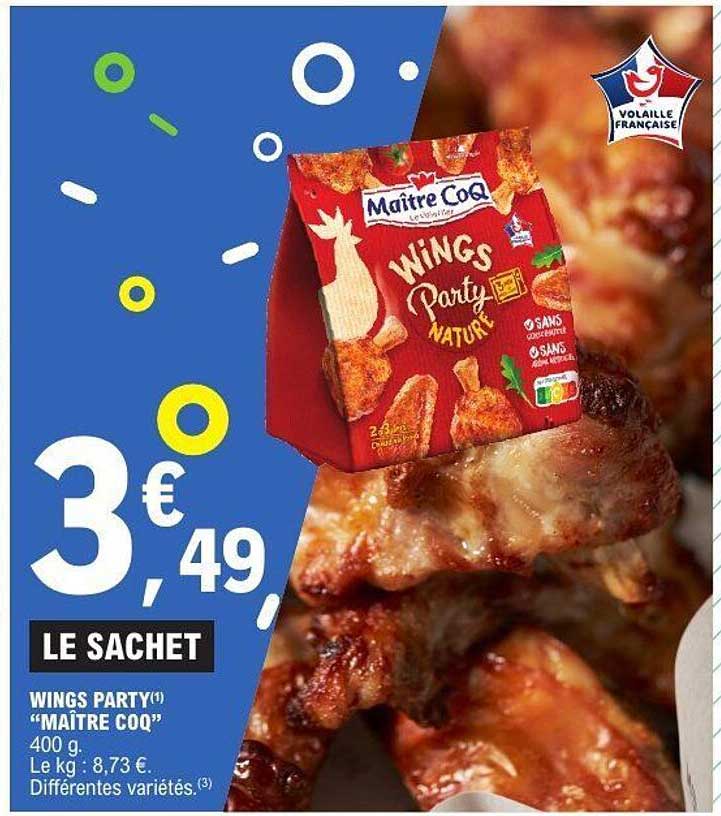 WINGS PARTY "MAÎTRE COQ"