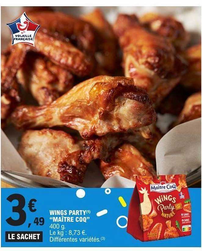 WINGS PARTY "MAÎTRE COQ"