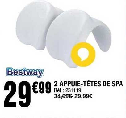 2 APPUIE-TÊTES DE SPA
