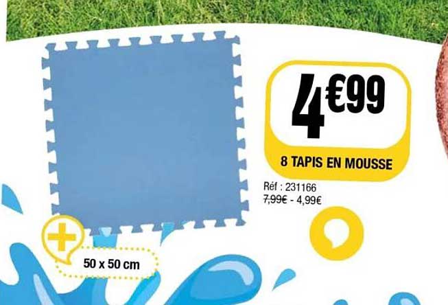 8 TAPIS EN MOUSSE