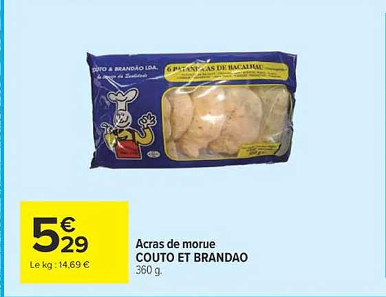 Acras de morue COUTO ET BRANDAO 360 g.