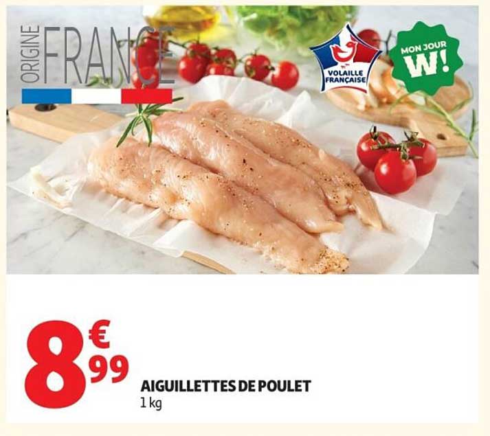 AIGUILLETTES DE POULET