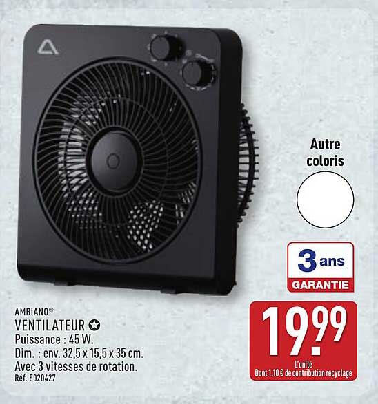 AMBIANO VENTILATEUR