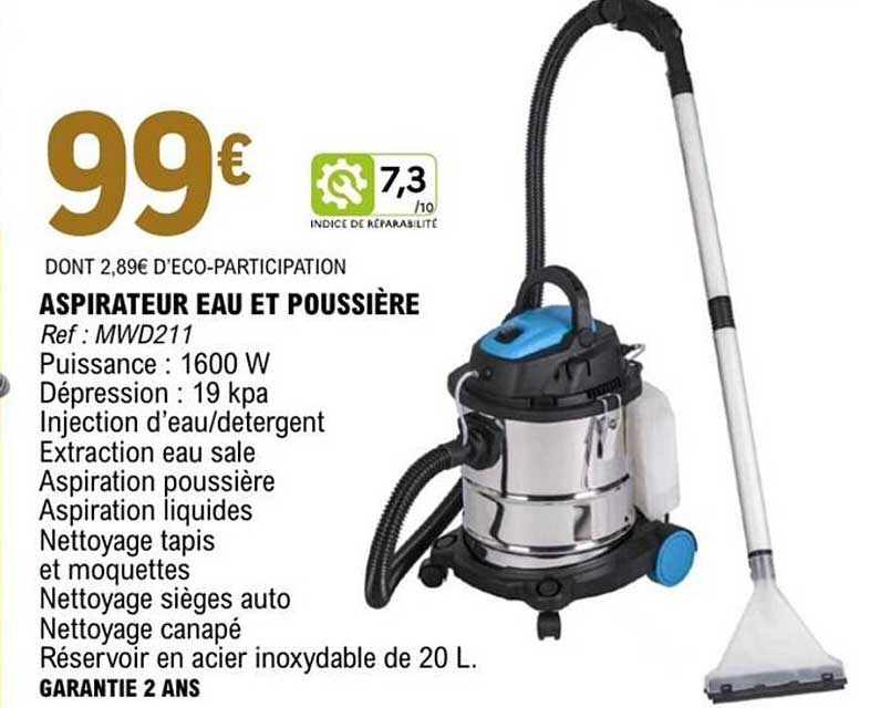 ASPIRATEUR EAU ET POUSSIERE