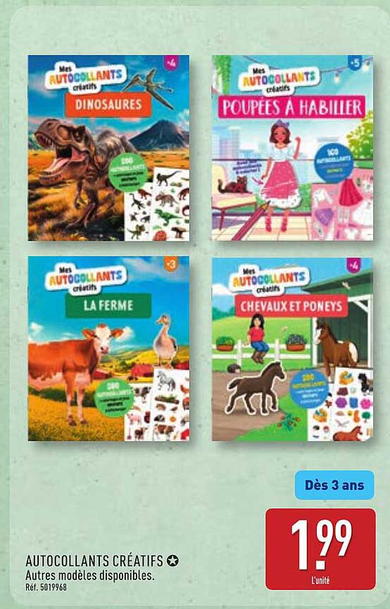 AUTOCOLLANTS CRÉATIFS Autres modèles disponibles.