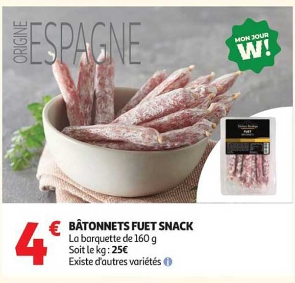 BÂTONNETS FUET SNACK