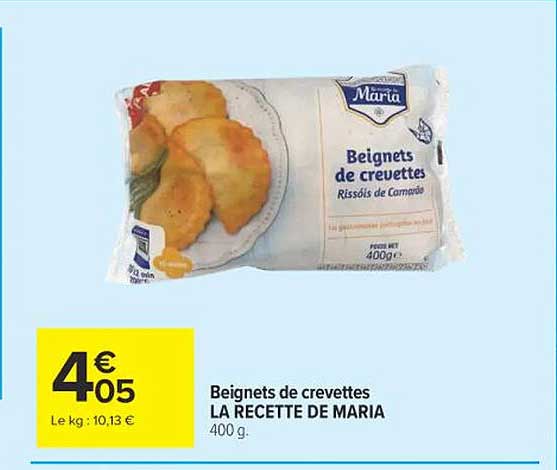Beignets de crevettes LA RECETTE DE MARIA 400 g