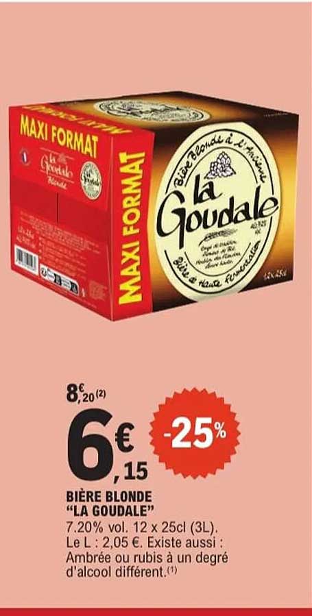 BIÈRE BLONDE "LA GOUDALE"