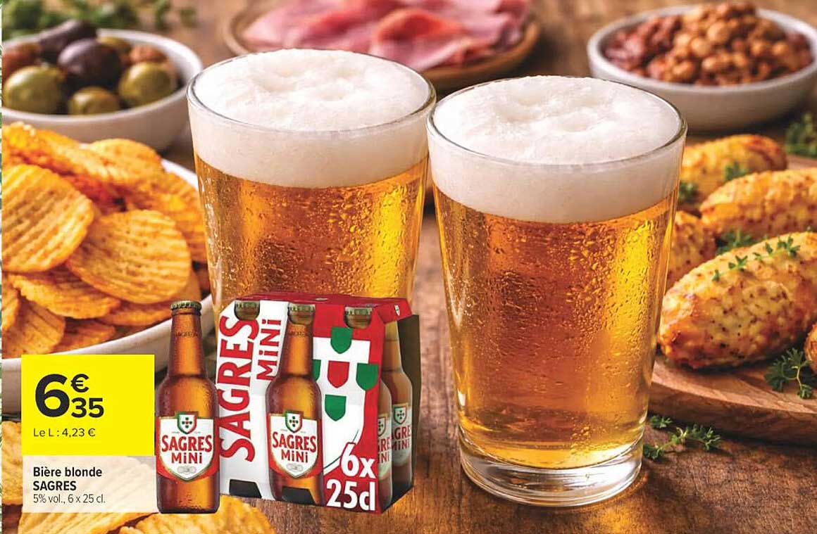 Bière blonde SAGRES