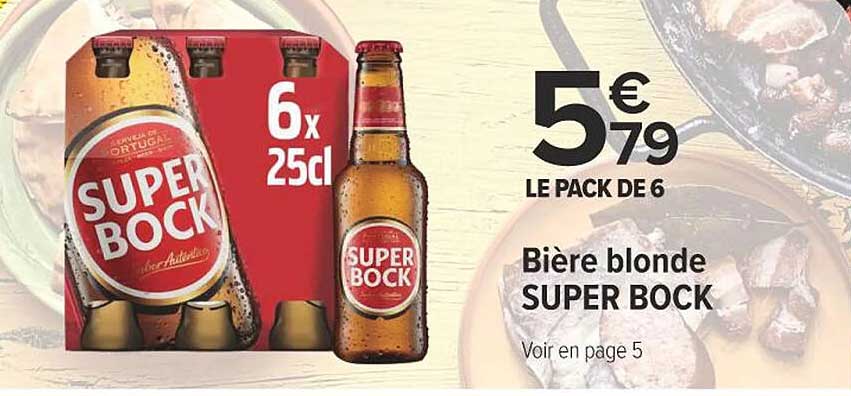 Bière blonde SUPER BOCK