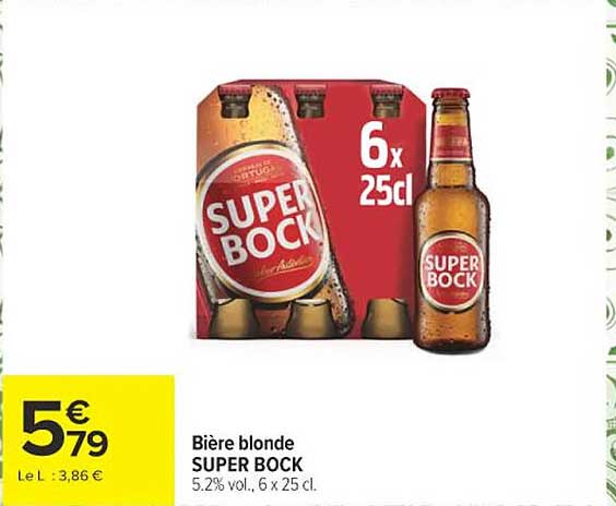 Bière blonde SUPER BOCK
