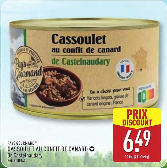 Cassoulet au confit de canard de Castelnaudary