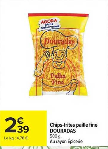 Chips-frites paille fine DOURADAS