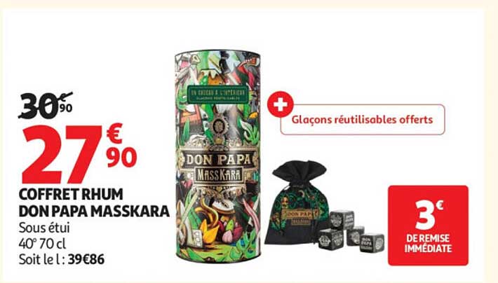 COFFRET RHUM DON PAPA MASSKARA