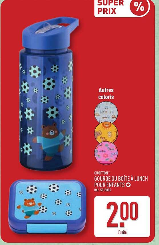 CROFTON® GOURDE OU BOÎTE À LUNCH POUR ENFANTS
