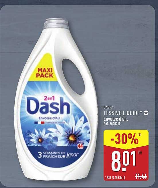 DASH LESSIVE LIQUIDE* Envolée d'air. Réf. 5025260