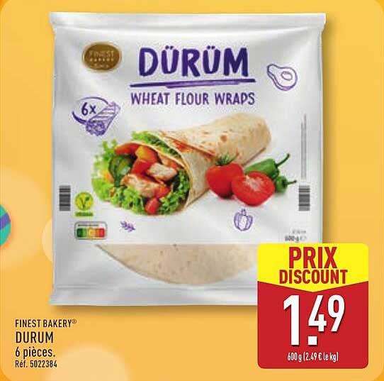 DÜRÜM 6 pièces.
