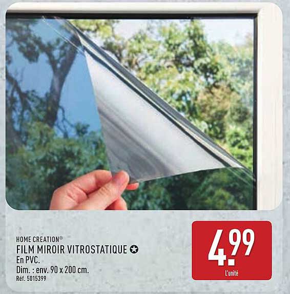 FILM MIROIR VITROSTATIQUE