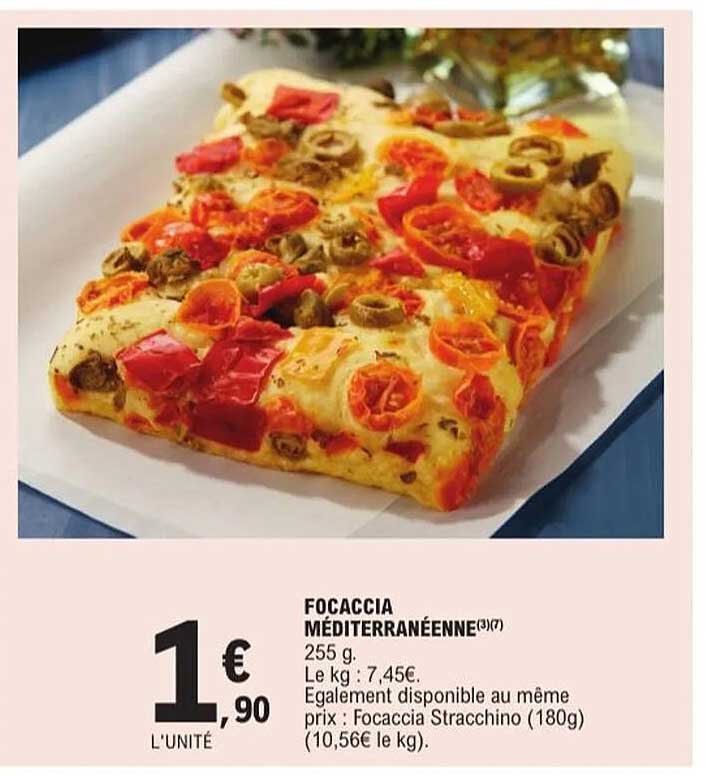 FOCACCIA MÉDITERRANÉENNE