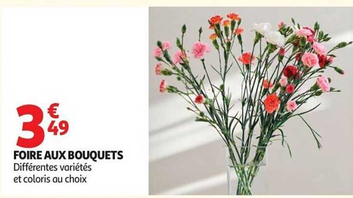 FOIRE AUX BOUQUETS
Différentes variétés et coloris au choix