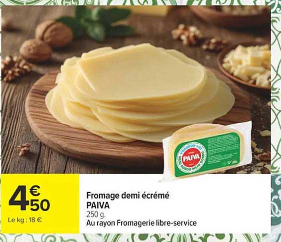 Fromage demi écrémé PAIVA