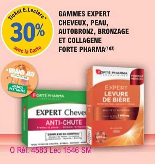 GAMMES EXPERT CHEVEUX, PEAU, AUTOBRONZ, BRONZAGE ET COLLAGENE FORTE PHARMA