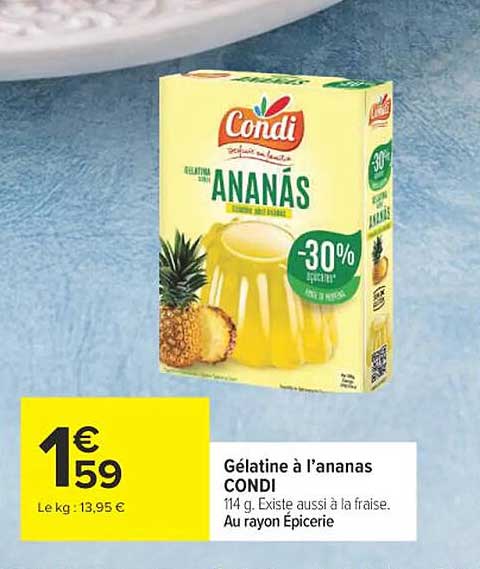 Gélatine à l’ananas CONDI