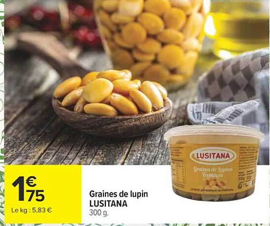 Graines de lupin LUSITANA 300 g